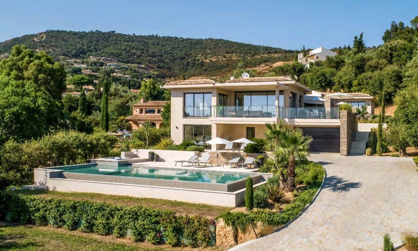Villa Julia in Grimaud, Provence, seen from the garden